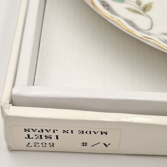 Andrea by Sadek Garden Splendor Cake Plate / Server Serving Set Porcelain 10.5" - Picture 5 of 14